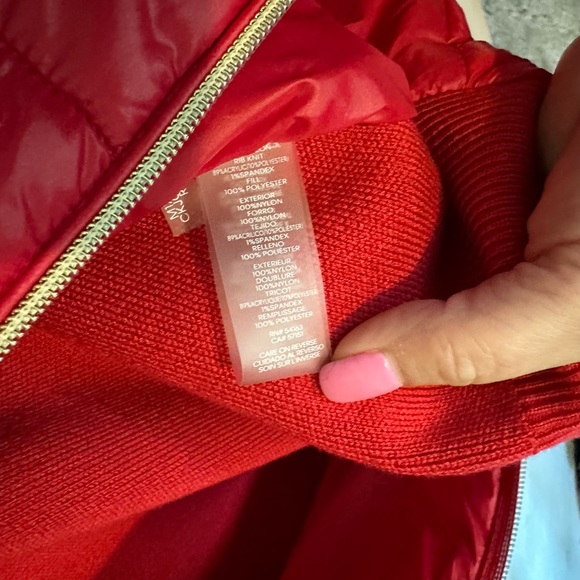 🔴🟥🔴Calvin Klein women’s red puffer vest EEUC - Picture 7 of 7
